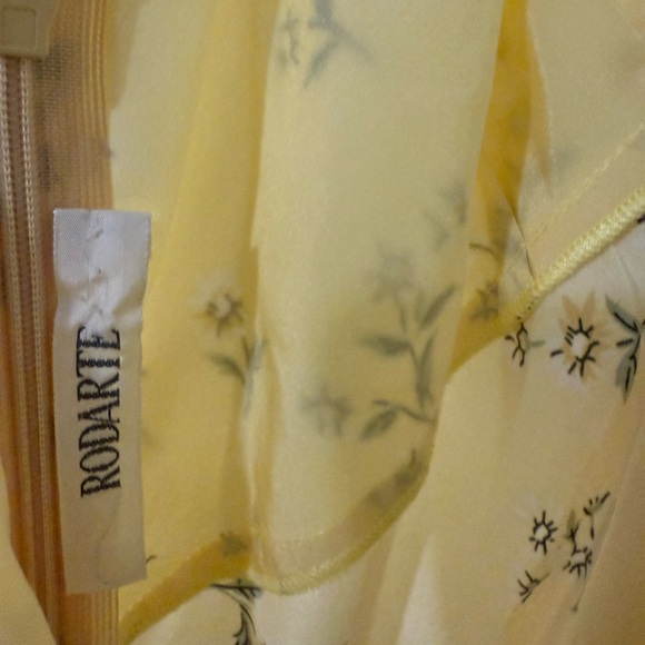 Rodarte Light Yellow Floral Dress - Picture 4 of 4